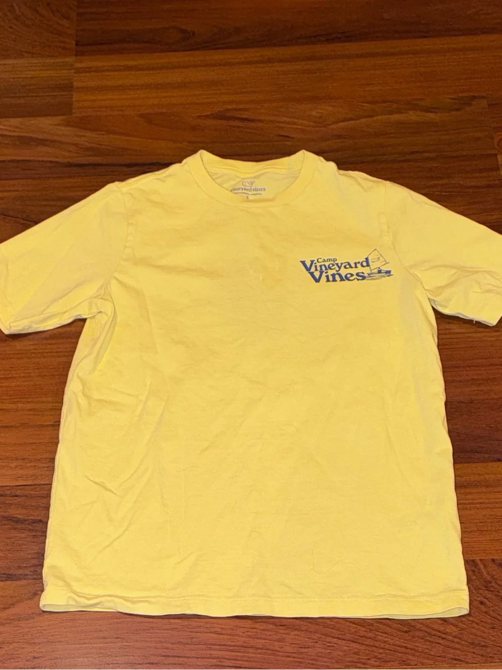 Vineyard Vines Blue Colorblock Swim Trunks & Yellow Camp T Shirt Size 8/10